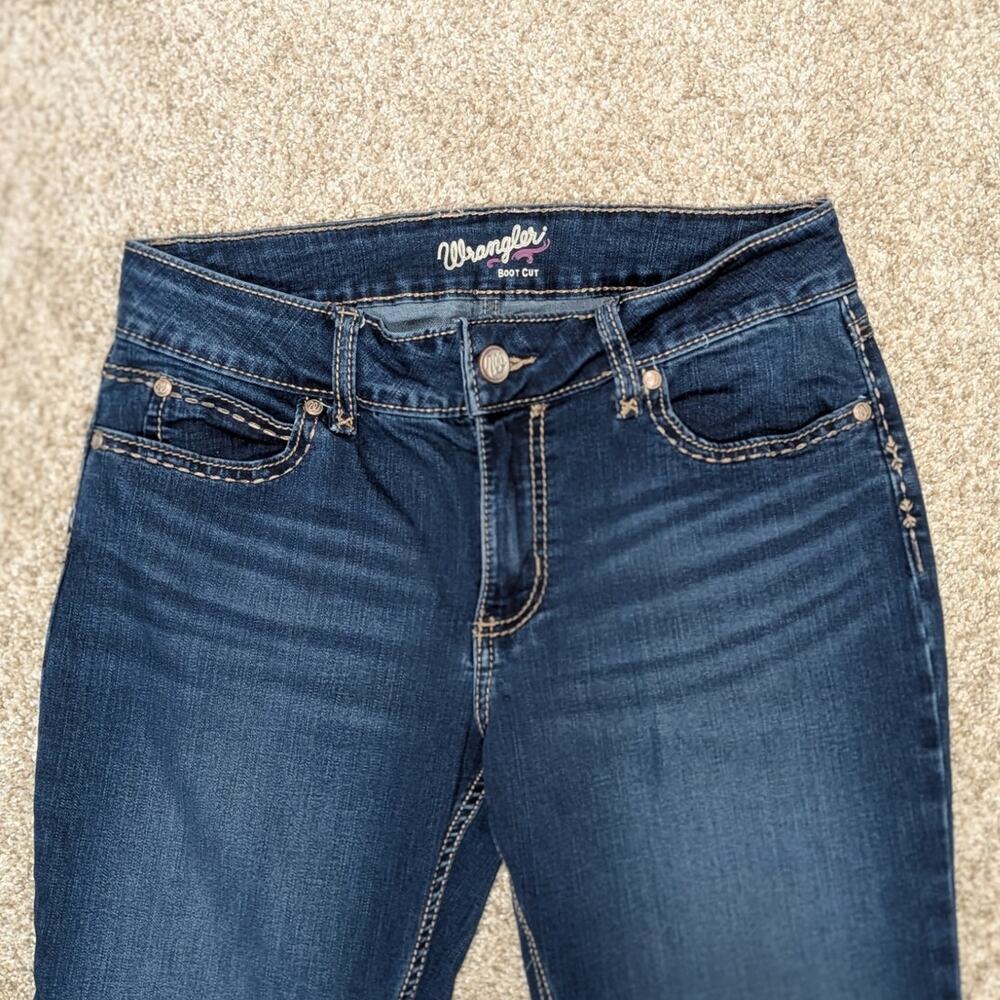 Wrangler Women's Retro Mae Mid-Rise Bootcut Jeans Size 9/10 Excellent Condition - Picture 6 of 8